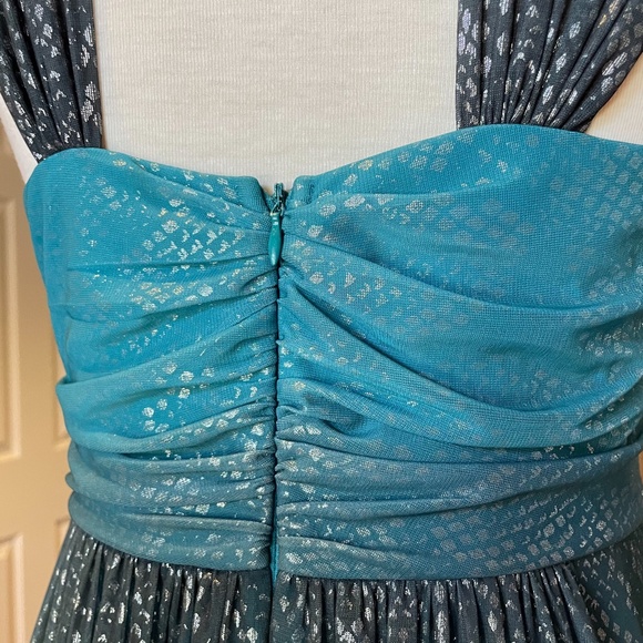 Emerald Green - Peacock Iridescent Gradient Gown - Picture 9 of 13